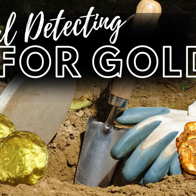 Shiny gold and metal detecting equipment and accessories